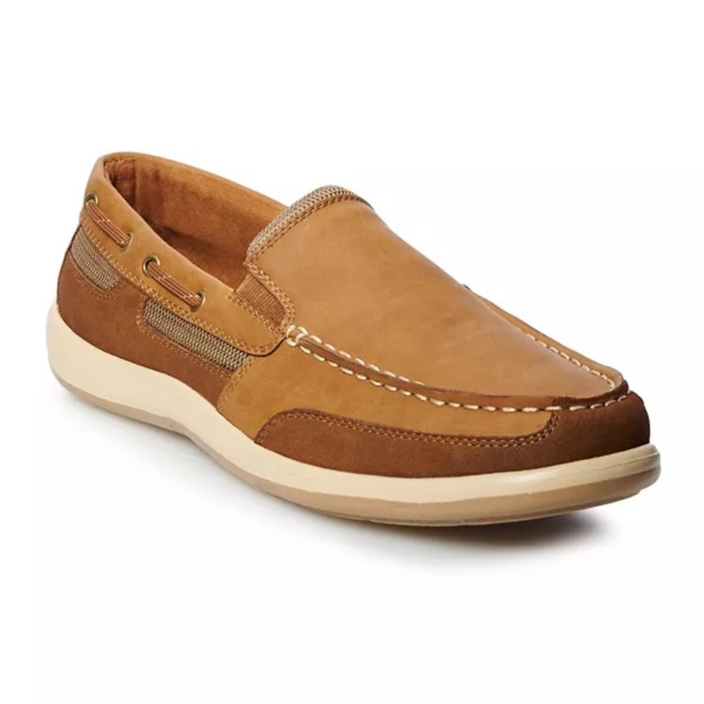 Croft & Barrow Lenard Tan Loafer Size 10 Boat Shoe